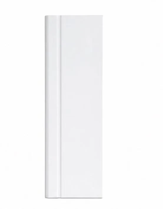 Smooth Surface White PS Baseboard Molding factory